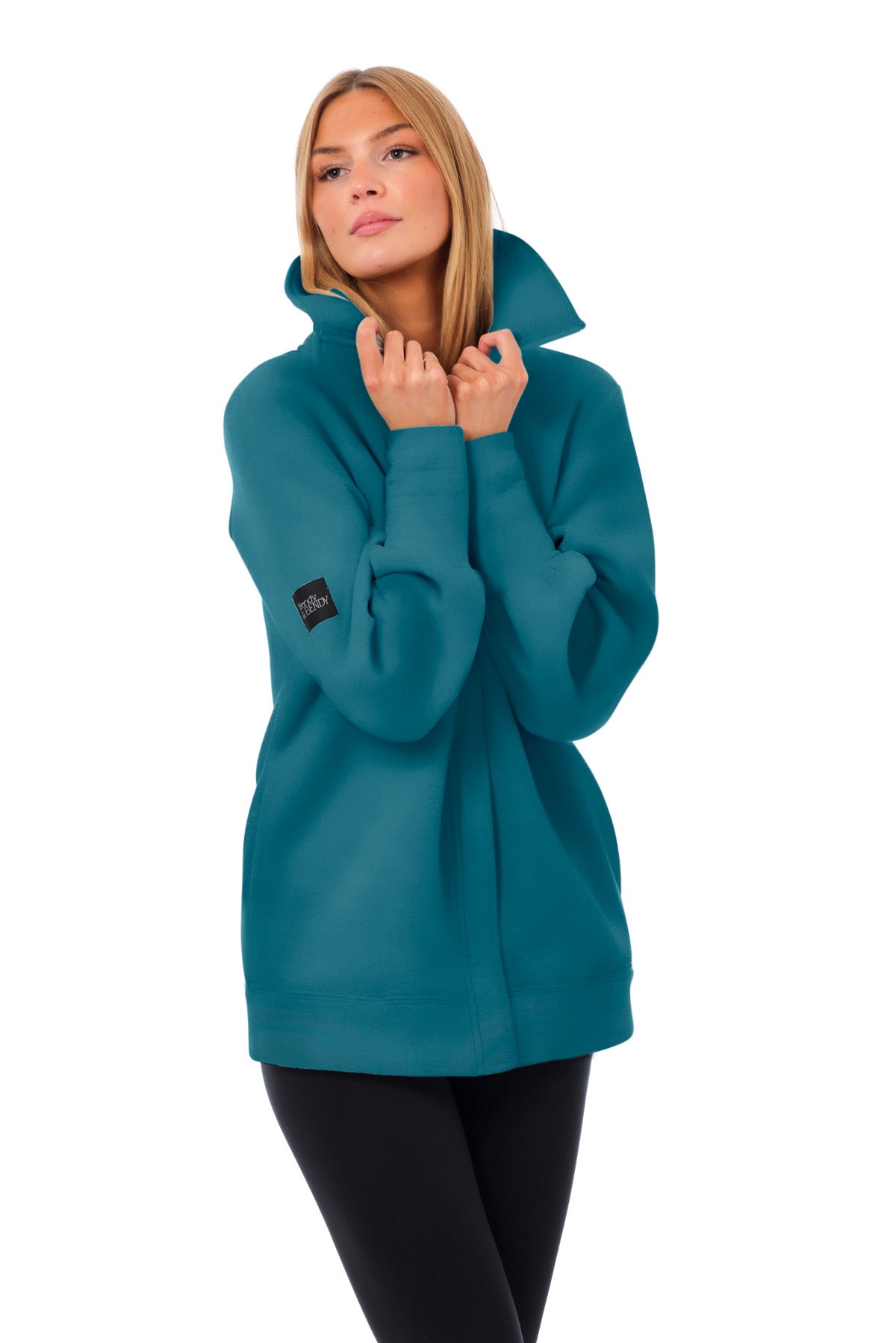 Paschimo Full Zip Sweatshirt - Emerald Teal