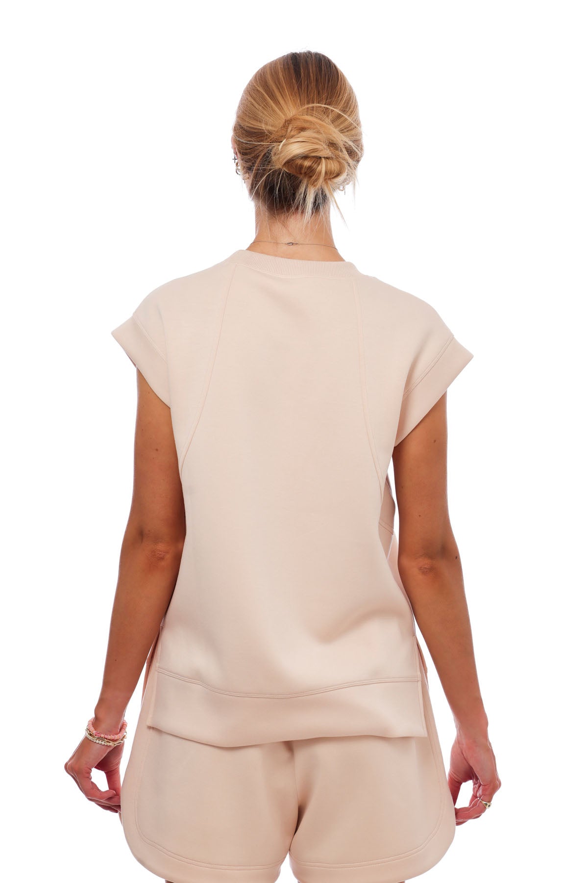 Harmony 25 Sweatshirt & Short Travel Set - Peach Sunset