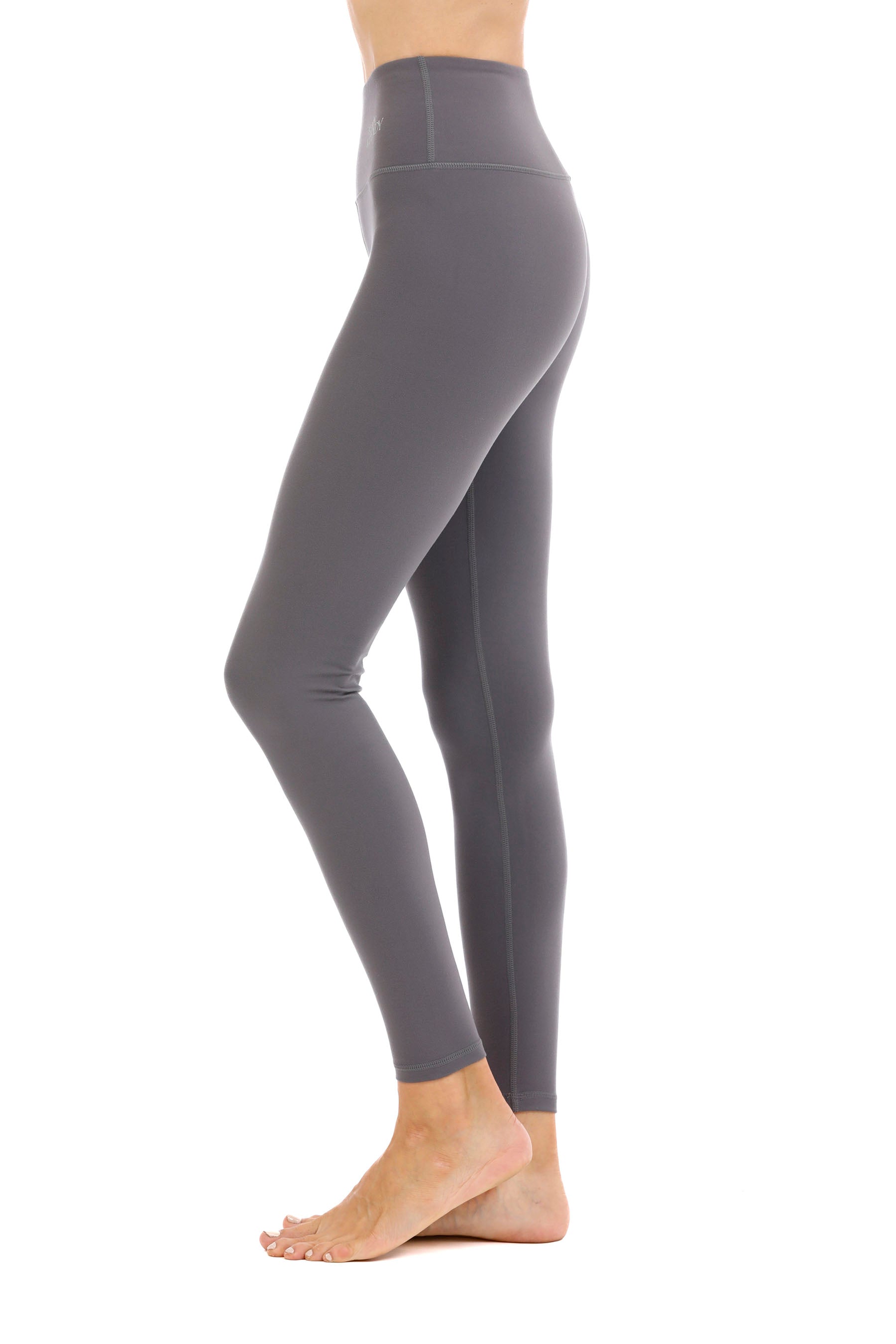 Ali High-Waisted Figure Enhancing Legging - Smoke Grey