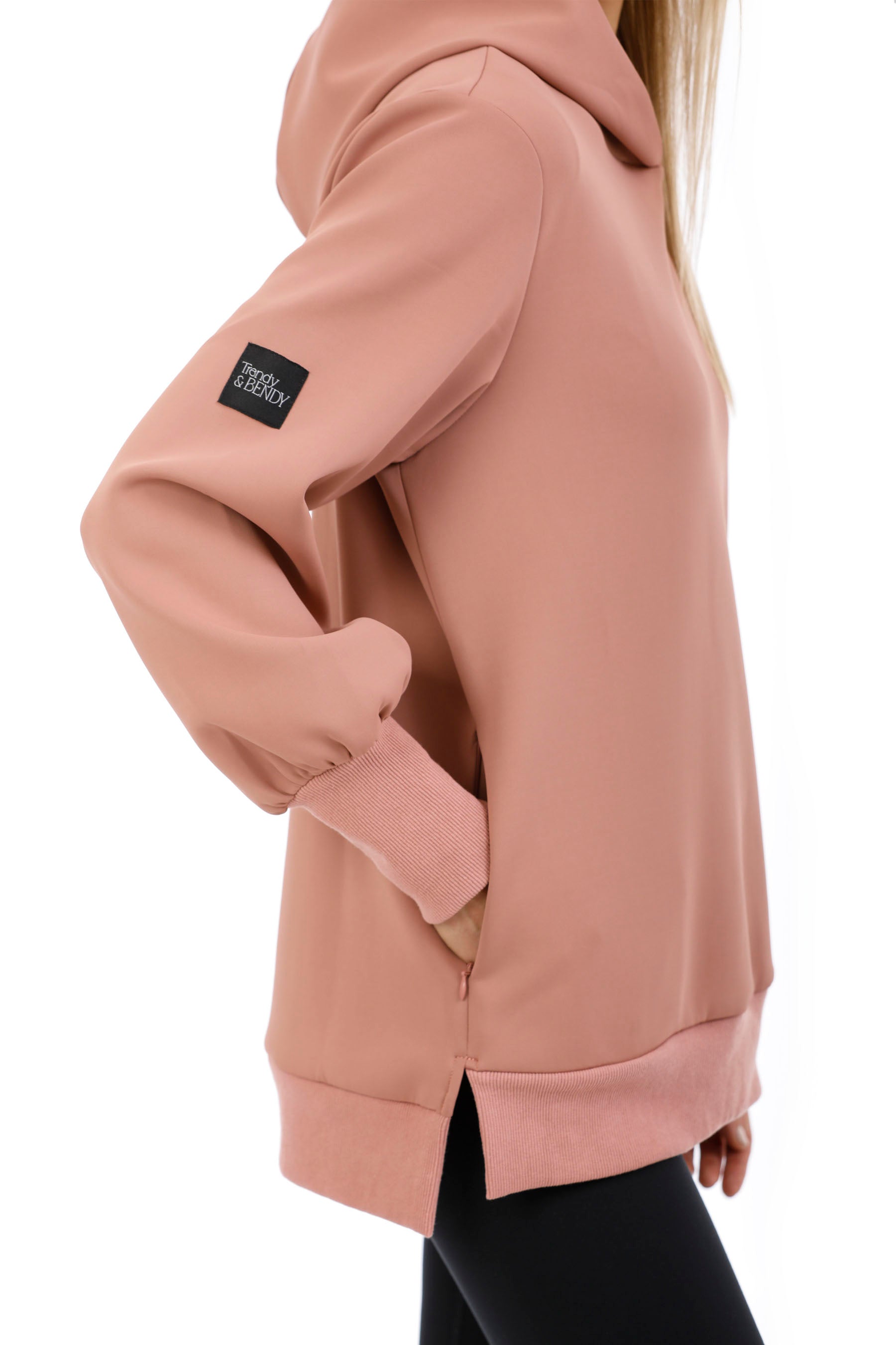 Purva Hoodie in Dusty Rose