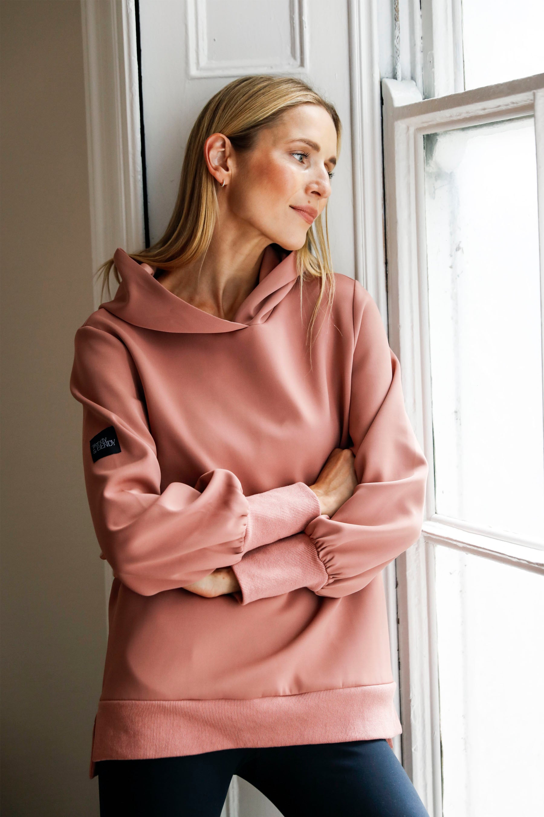 Purva Hoodie in Dusty Rose