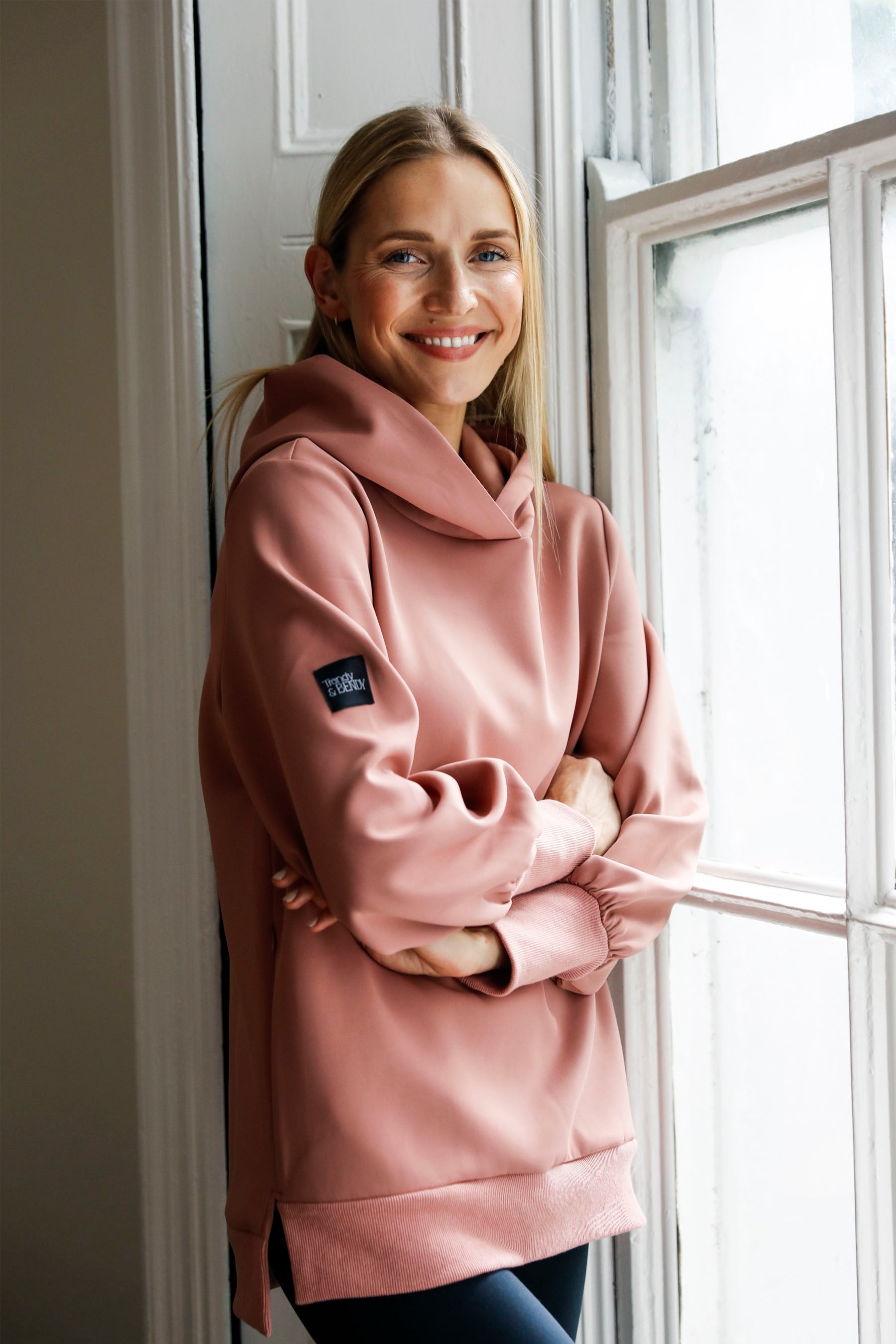 Purva Hoodie in Dusty Rose