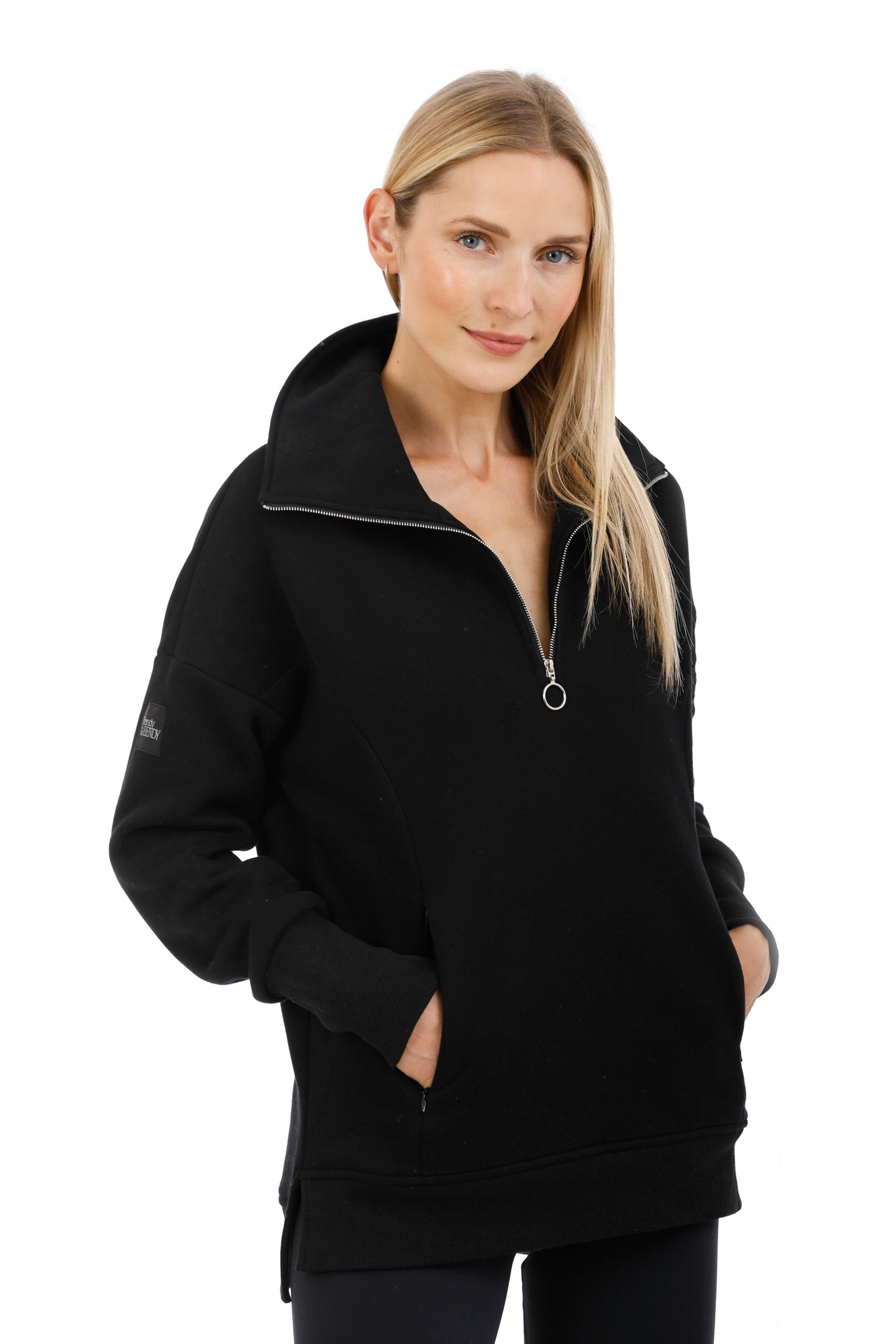 Paschimo (23) Half Zip Sweatshirt - Black