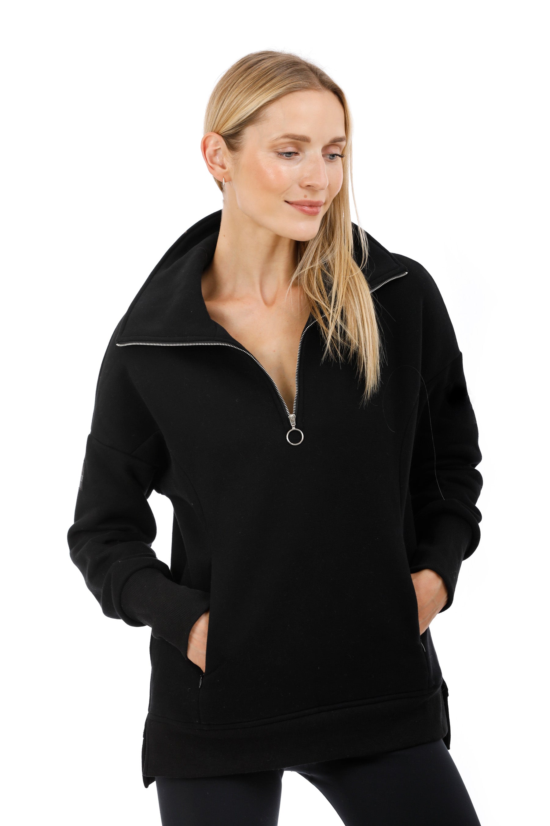 Paschimo (23) Half Zip Sweatshirt - Black