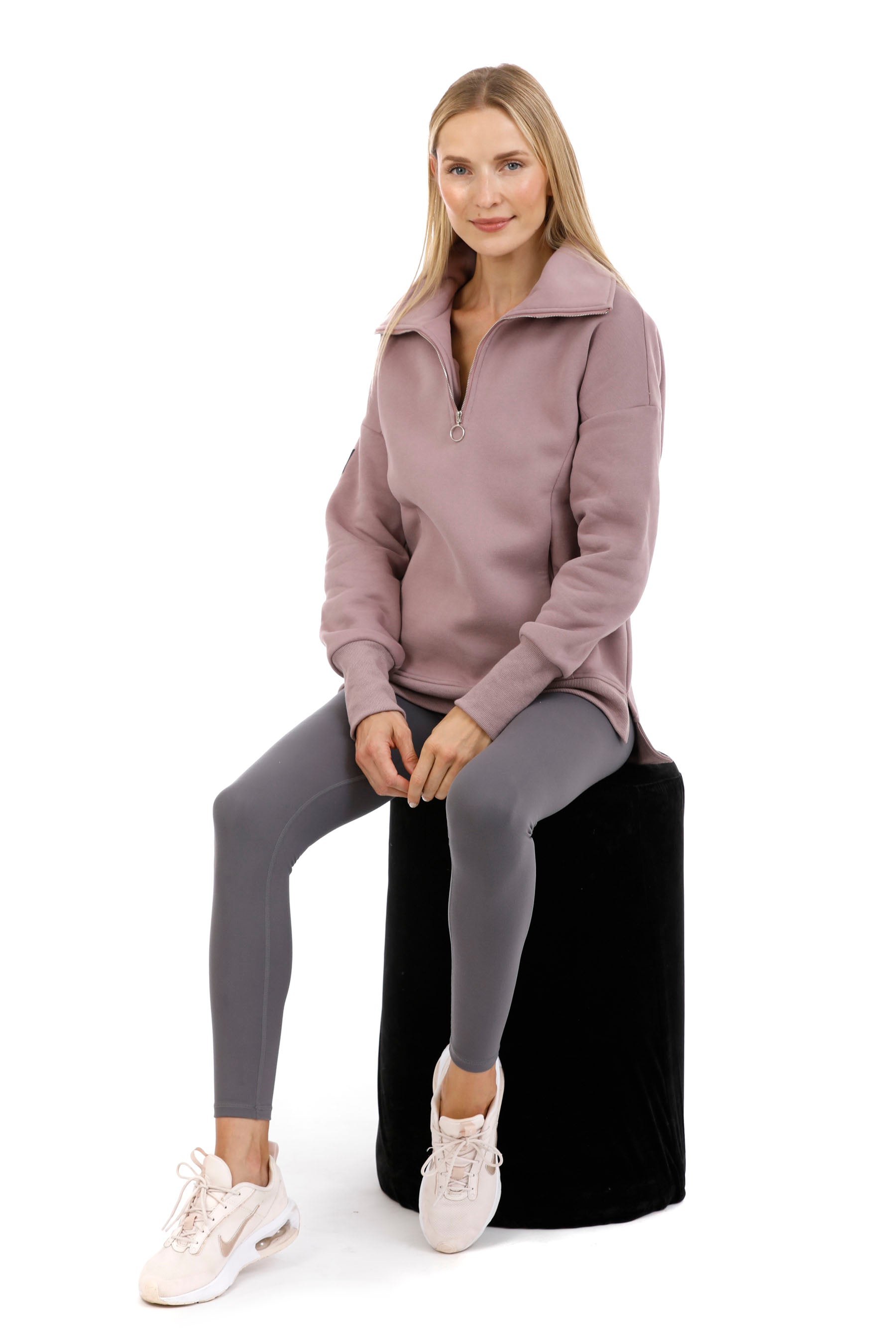 Paschimo (23) Half Zip Sweatshirt - Brassica
