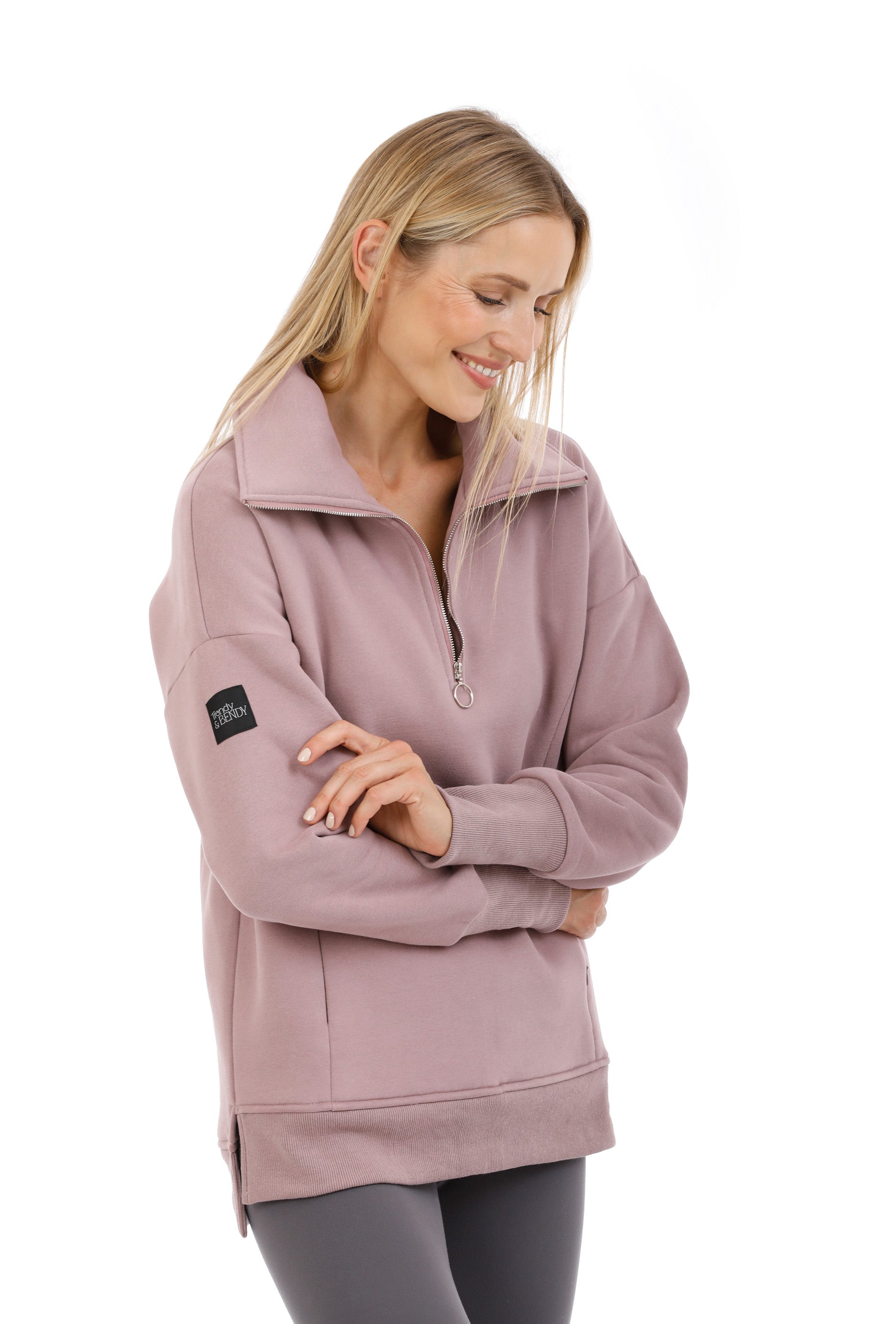 Paschimo (23) Half Zip Sweatshirt - Brassica