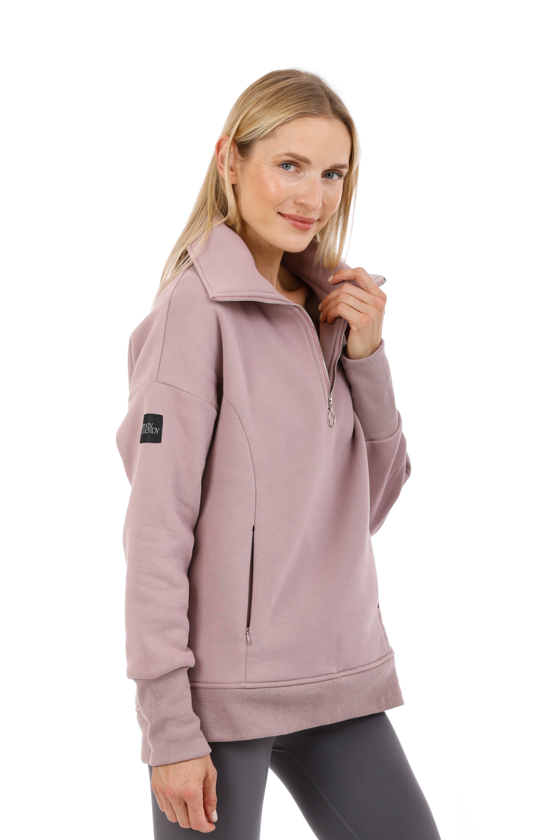 Paschimo (23) Half Zip Sweatshirt - Brassica