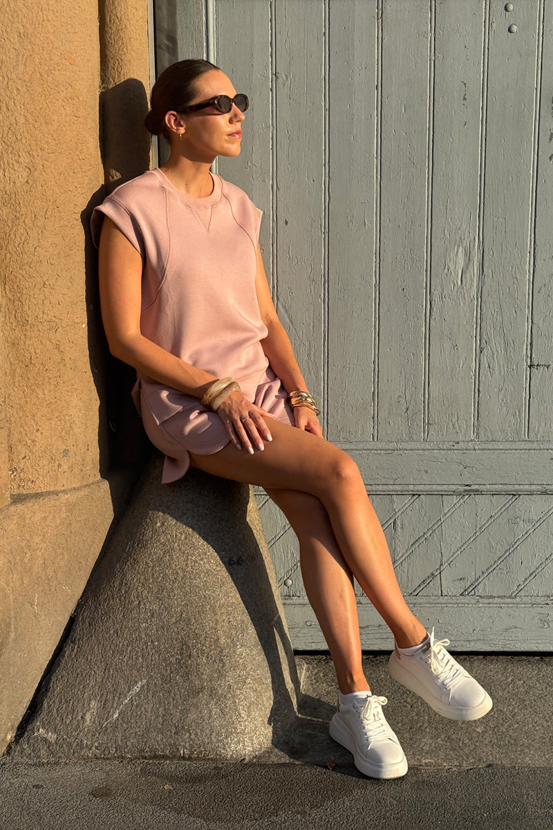 Harmony 25 Sweatshirt & Short Travel Set - Barefoot Taupe