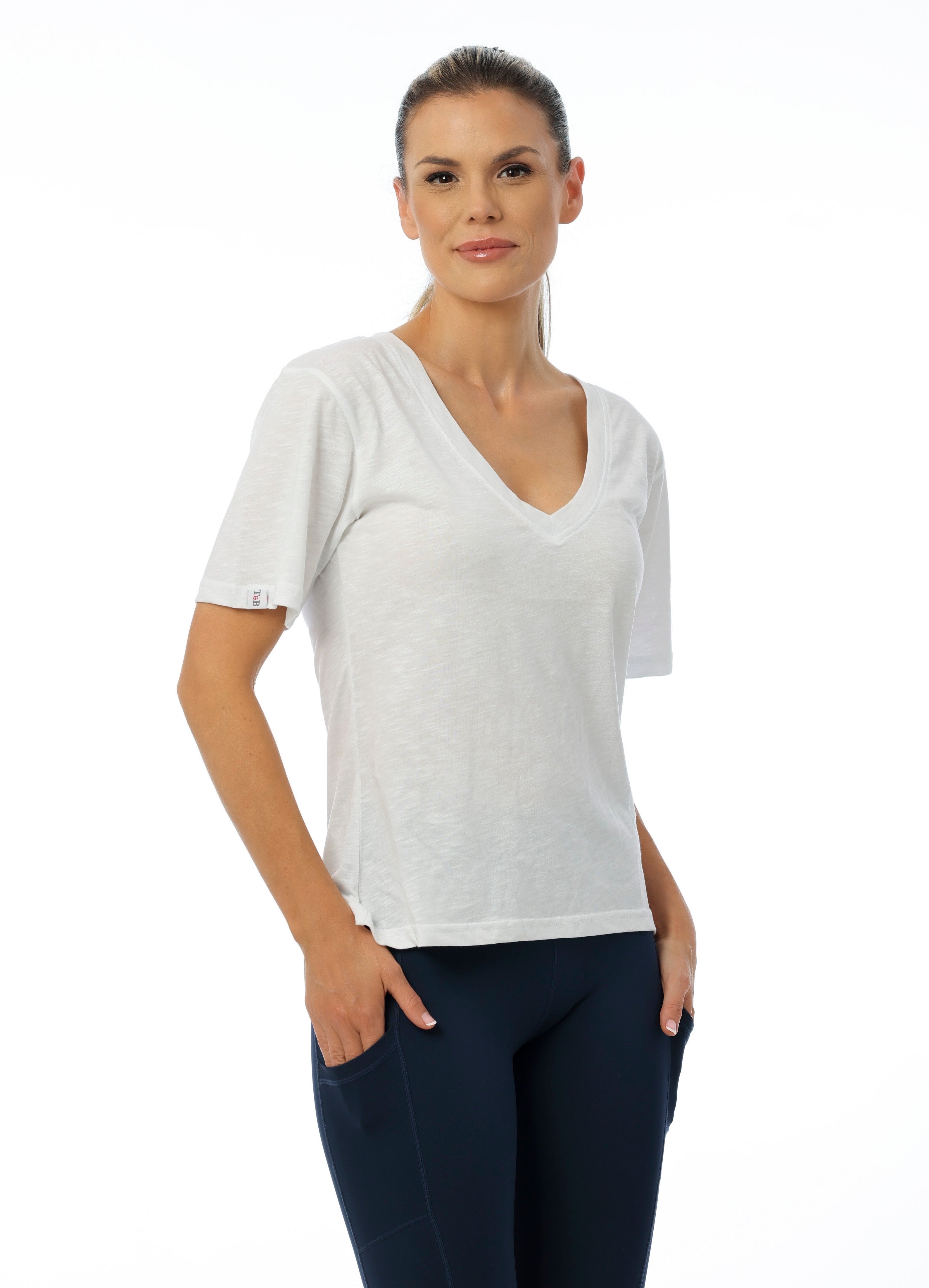 Halle Tee in White