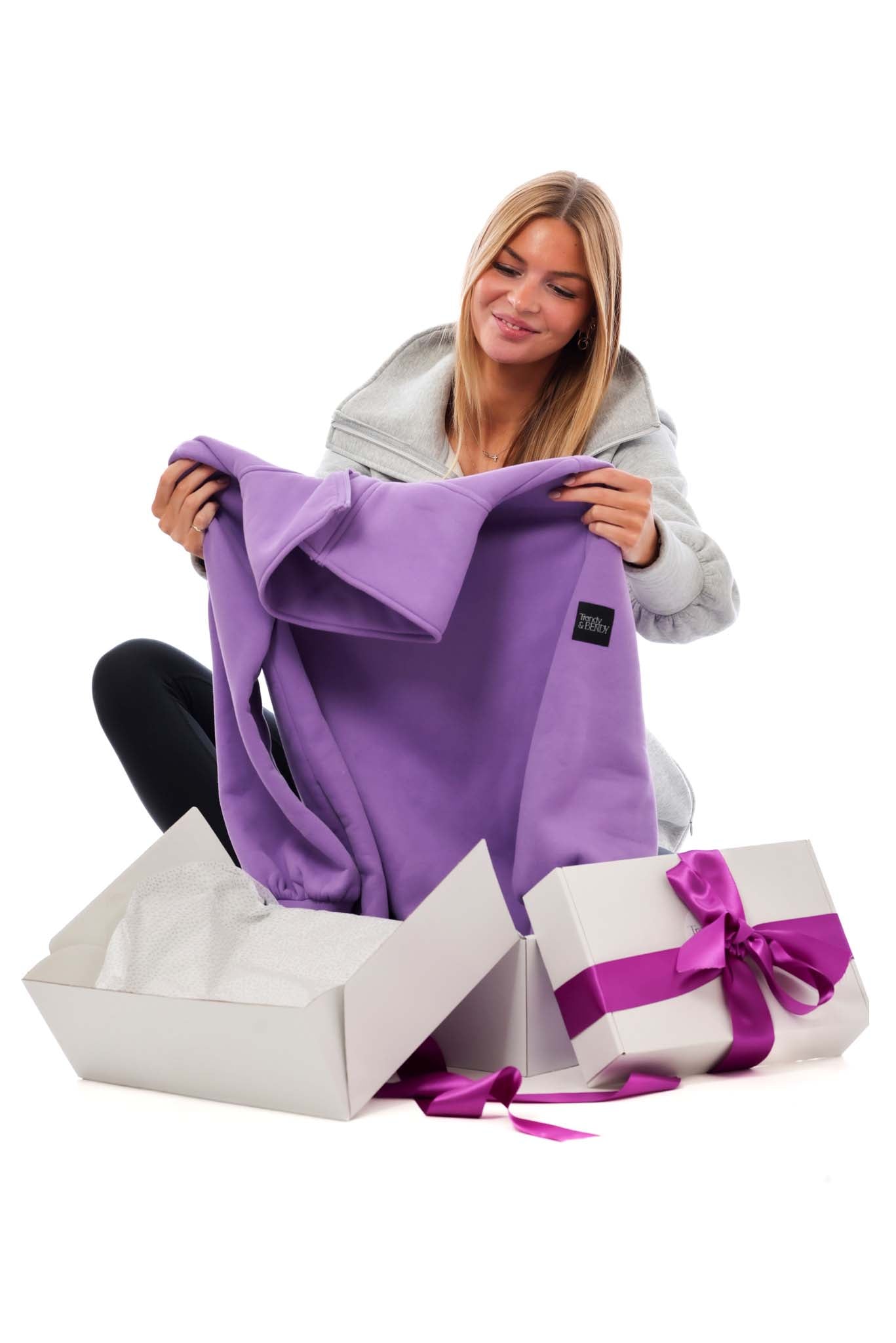 Paschimo Full Zip Sweatshirt - Orchid Purple