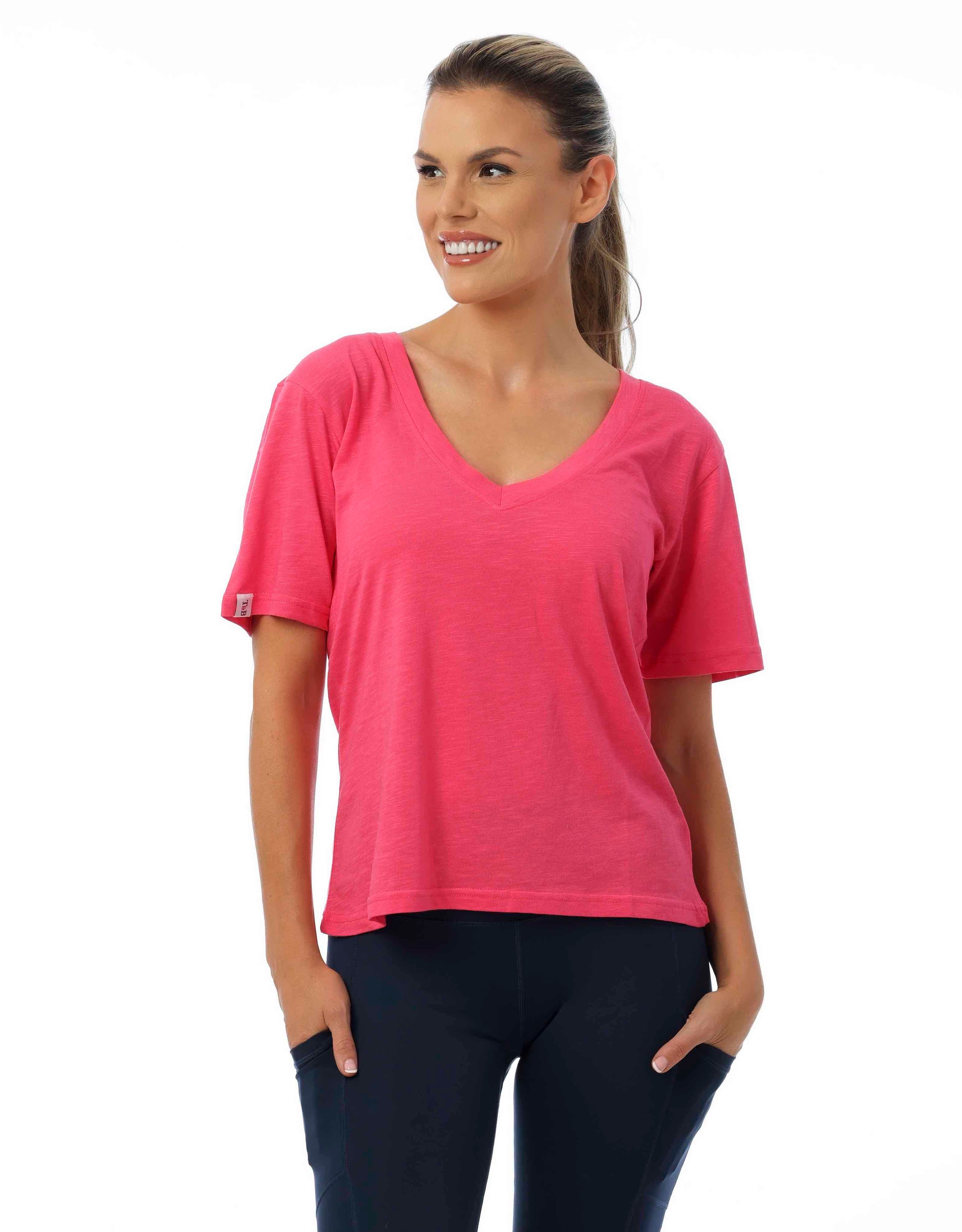 Halle Tee in hot Pink